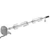 vidaXL BBQ Rotisserie Spit with Motor Steel 1000 mm