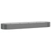 vidaXL Garden Raised Bed Galvanised Steel 396x100x36 cm Grey