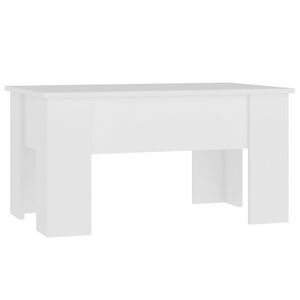 vidaXL Coffee Table White 79x49x41 cm Engineered Wood