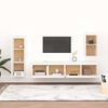 vidaXL TV Cabinets 4 pcs White Solid Wood Pine