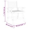 vidaXL 7 Piece Garden Dining Set Solid Wood Acacia