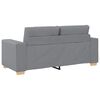 vidaXL Loveseat Sofa Light Grey 180x77x82 cm Fabric