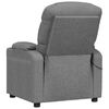 vidaXL Massage Chair Light Grey Fabric