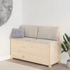 vidaXL Bench 110x41x76.5 cm Solid Wood Pine