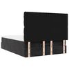 vidaXL Ottoman Bed with Mattresses Black Double Velvet