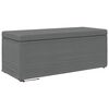 vidaXL Stool Dark Grey 101 x 41 x 40 cm Fabric and Engineered Wood