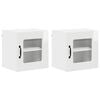 vidaXL Dishwasher Panel Kalmar 2 pcs High Gloss White 40 x 31 x 40 cm