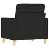 vidaXL Sofa Chair Black 60 cm Fabric