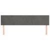 vidaXL Headboards Dark Grey 160x5x78/88 cm Velvet
