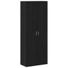 vidaXL Highboard 70 x 33.5 x 180 cm Engineered Wood Black Oak