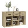 vidaXL Sideboard Sonoma Oak 100x30x59.5 cm Engineered Wood