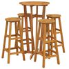vidaXL 5 Piece Garden Bar Set Solid Wood Acacia