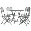 vidaXL 5 Piece Garden Dining Set Expanded Metal Mesh Anthracite
