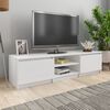 vidaXL TV Cabinet High Gloss White 140x40x35.5 cm Engineered Wood