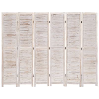 vidaXL 6-Panel Room Divider 210x165 cm Wood