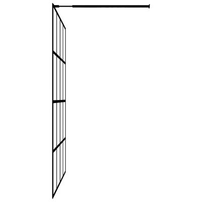 vidaXL Walk-in Shower Screen Frosted Tempered Glass 90x195 cm
