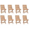 vidaXL 9 Piece Garden Dining Set Solid Teak Wood