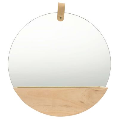 vidaXL Wall Mirror Solid Pinewood 35 cm