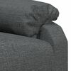 vidaXL Recliner Chair Dark Grey Fabric