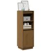 vidaXL Highboard Honey Brown 37x34x110 cm Solid Wood Pine