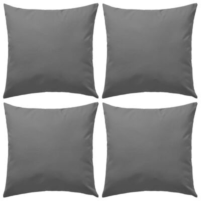 vidaXL Outdoor Pillows 4 pcs 45x45 cm Grey