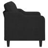 vidaXL 2-Seater Sofa Black 120 cm Fabric