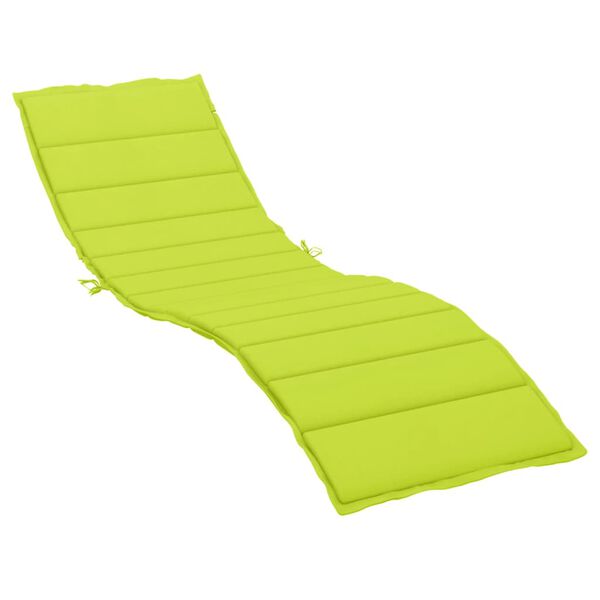 vidaXL Sun Lounger Cushion Bright Green 200x70x3cm Oxford Fabric