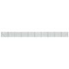 vidaXL Chain Link Fence with Flange Green 1.4x25 m