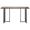vidaXL Dining Table 140 cm Solid Reclaimed Wood