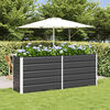 vidaXL Planter Anthracite 195 x 50 x 77 cm Galvanised Steel