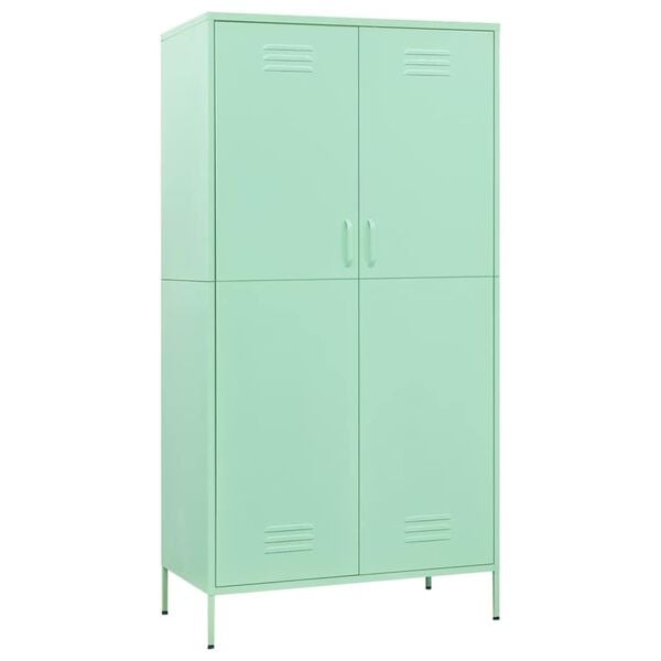 vidaXL Wardrobe Mint 90x50x180 cm Steel