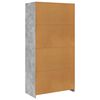vidaXL Wardrobe Concrete Grey 100x50x200 cm Engineered Wood