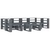 vidaXL 7 Piece Garden Pallet Lounge Set Wood Grey