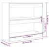 vidaXL Book Cabinet/Room Divider High Gloss White 80x30x72 cm