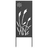 vidaXL Garden Privacy Screen Black 50 x 140 cm Cold-rolled steel