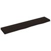 vidaXL Wall Shelf Dark Brown 100x20x4 cm Treated Solid Wood Oak