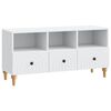 vidaXL TV Cabinet White 102 x 34.5 x 50 cm Engineered Wood