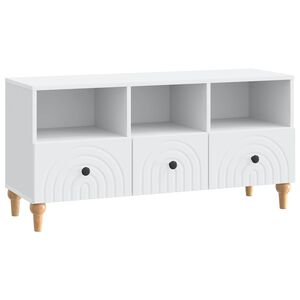 vidaXL TV Cabinet White 102 x 34.5 x 50 cm Engineered Wood