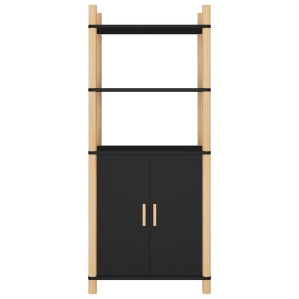 vidaXL Highboard Black 60x40x141 cm Engineered Wood