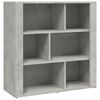 vidaXL Sideboard Concrete Grey 80x30x80 cm Engineered Wood
