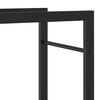 vidaXL Firewood Rack Matt Black 50x28x132 cm Steel