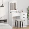 vidaXL Dressing Table White 50 x 41 x 135 cm Engineered Wood