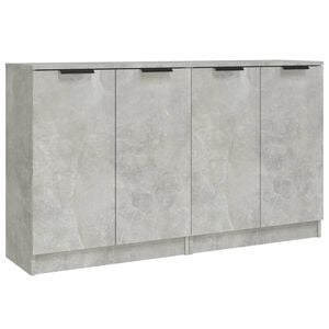vidaXL Sideboards 2 pcs Concrete Grey 60x30x70 cm Engineered Wood