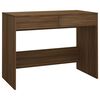 vidaXL Desk | Brown Oak | Engineered Wood | Medium | Desk | Rectangular | Modern