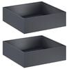 vidaXL Garden Planter 2 pcs Anthracite 100 x 100 x 30 cm