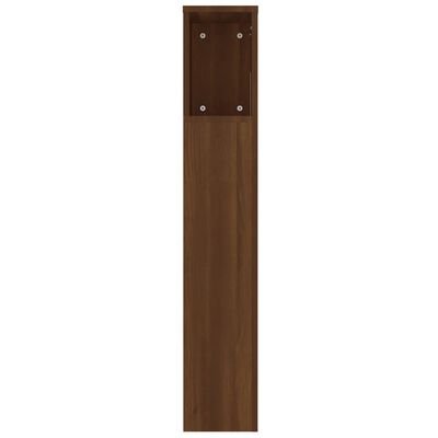 vidaXL Headboard Cabinet Brown Oak 220x18.5x104.5 cm