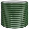 vidaXL Garden Planter | Green | Powder-coated steel | Medium | Durable