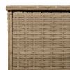 vidaXL Outdoor Cushion Box Beige 100x55x55.5 cm Poly Rattan