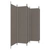 vidaXL 5-Panel Room Divider Anthracite 250x220 cm Fabric