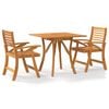 vidaXL 3 Piece Garden Dining Set Solid Wood Acacia